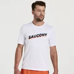 Saucony Stopwatch Graphic Ανδρικό Κοντομάνικο, Μέγεθος: M