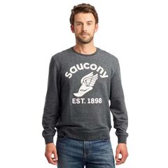Saucony Midweight Graphic Crew Sweater, Size: S