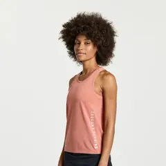 Saucony Stopwatch Graphic Singlet Γυναικείο Αμάνικο, Μέγεθος: S