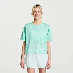Saucony Elevate Short Sleeve Γυναικείο Κοντομάνικο, Μέγεθος: XS