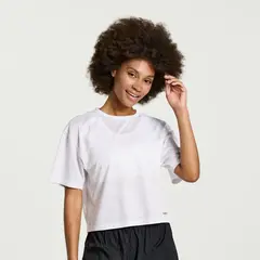 Saucony Elevate Short Sleeve Γυναικείο Κοντομάνικο, Μέγεθος: XS