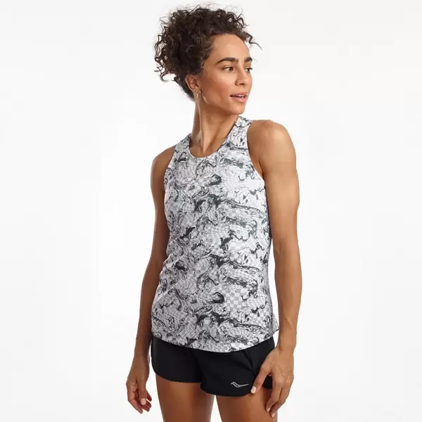 Saucony Stopwatch Singlet Γυναικείο Αμάνικο, Μέγεθος: XS