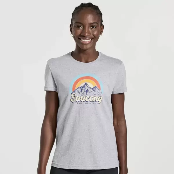 Saucony Rested Γυναικείο Κοντομάνικο, Μέγεθος: XS