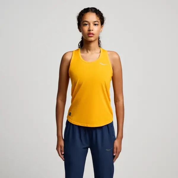 Saucony Stopwatch Singlet Γυναικείο Αμάνικο, Μέγεθος: XS